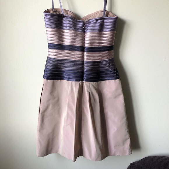 BCBGMaxAzria Strapless Hana Taffeta Dress 0 - Picture 5 of 8